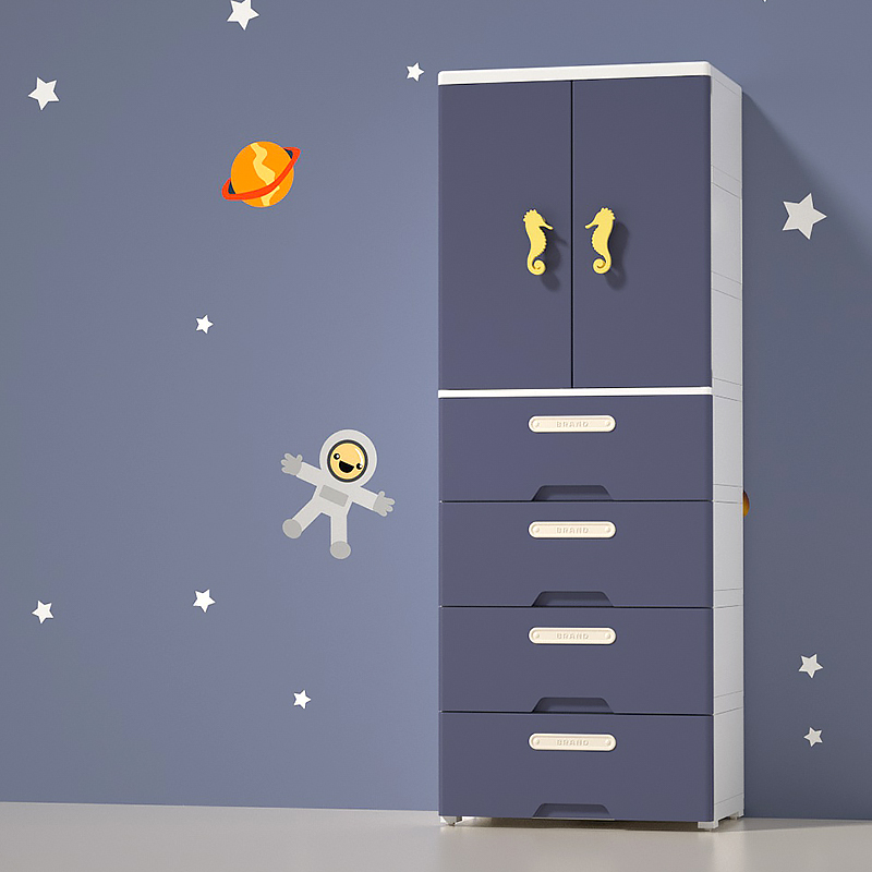 Hot Selling Cheap Multi-combination Kids Plastic Wardrobe Closets 