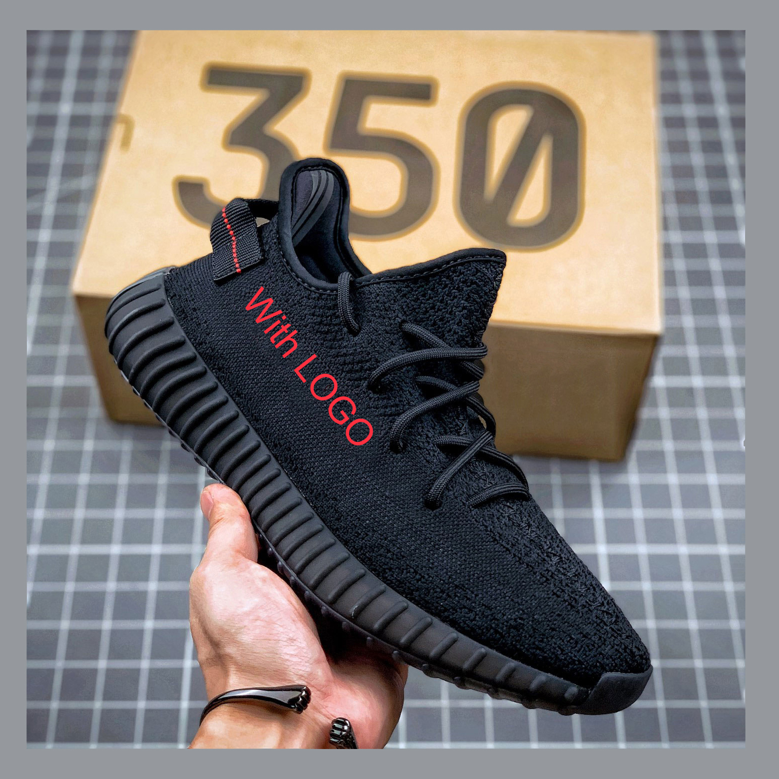 Yeezy 350 V2 Men&#39;s Shoes Fashion Sports Leisure Running Fashion Cloth Shoes For Men Sneakers For Men Reflective Black Yeezy 350 