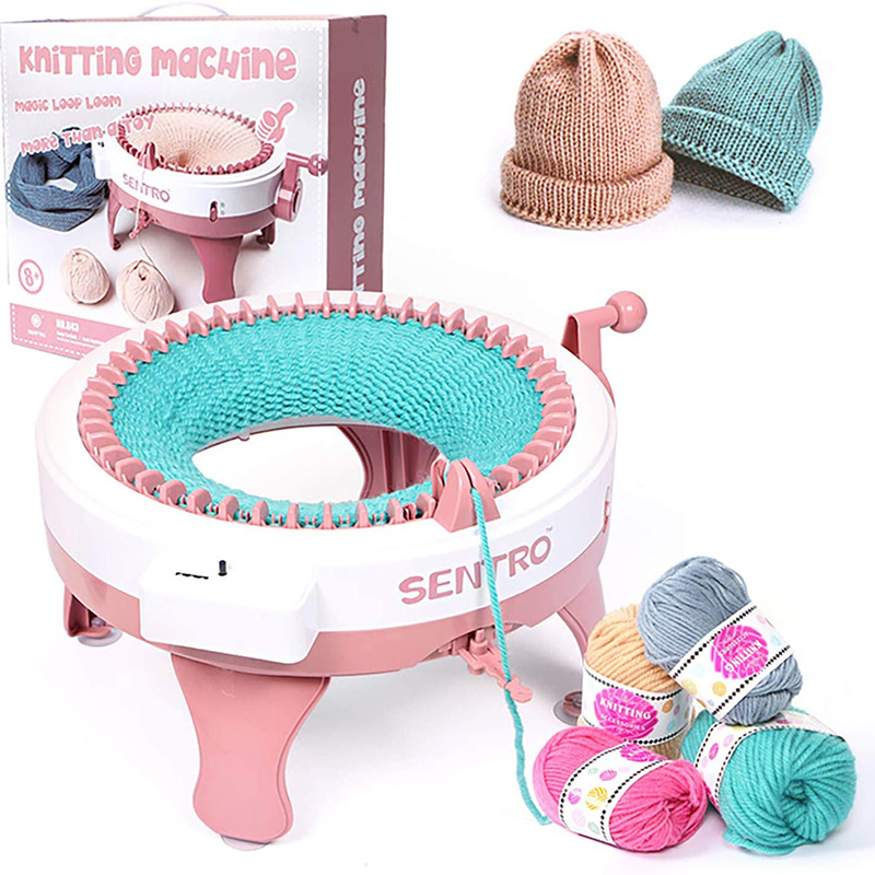 48 Needles Circular Round Diy Plastic Knitting Machine Hat Sock Scarves Scarf Blanket For Kids Adult Beginners Gift Toy 